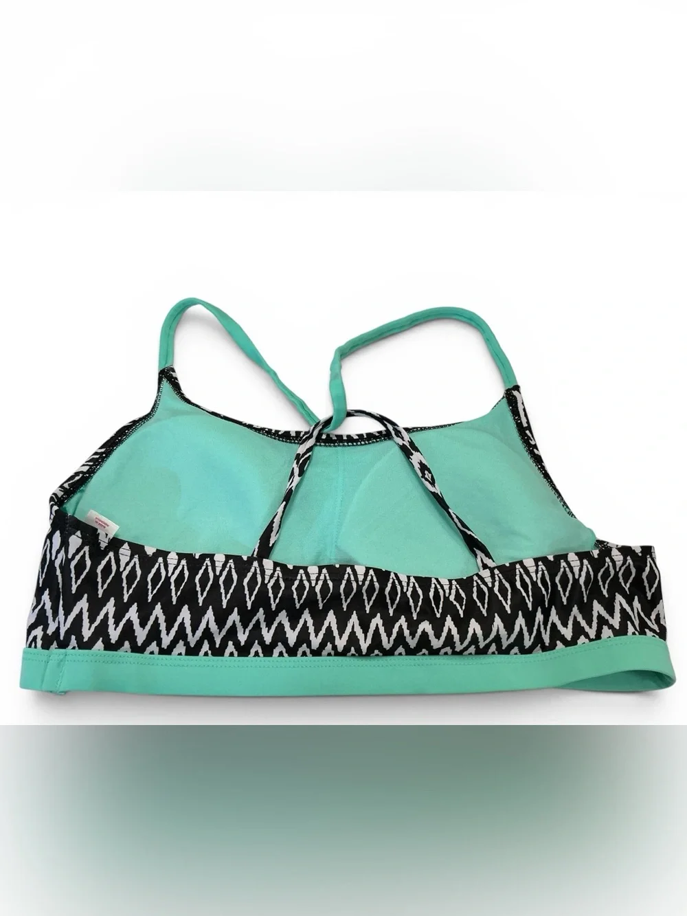 Justice Black & White Geometric Bikini with Mint Accents SPF 50 WT